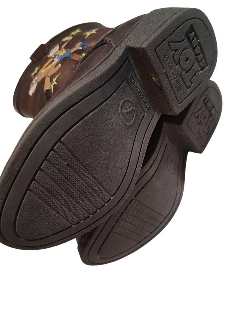 Disney Pixar Toy Story Woody Cowboy Western Brown Boots Kids  Size 7